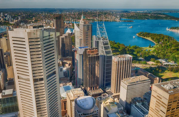 Arranha-céus de Sydney, vista aérea — Fotografia de Stock