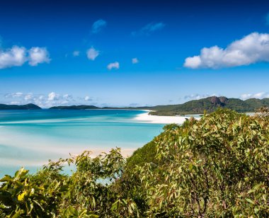 Havadan görünümü Whitsundays, Avustralya