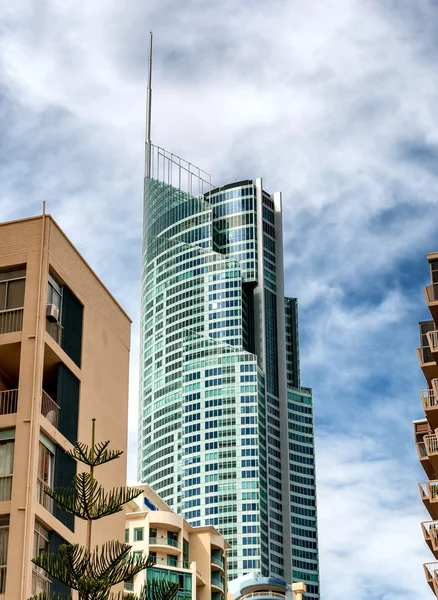 Vysoké budovy Surfers Paradise, Austrálie — Stock fotografie