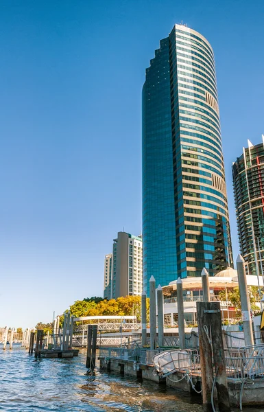 Brisbane şehir manzarası, Avustralya — Stok fotoğraf