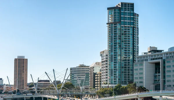 Brisbane city skyline, Austrália — Fotografia de Stock