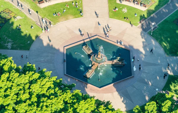 Archibald Fountain Sydney-ben. Gyönyörű légifelvételek — Stock Fotó