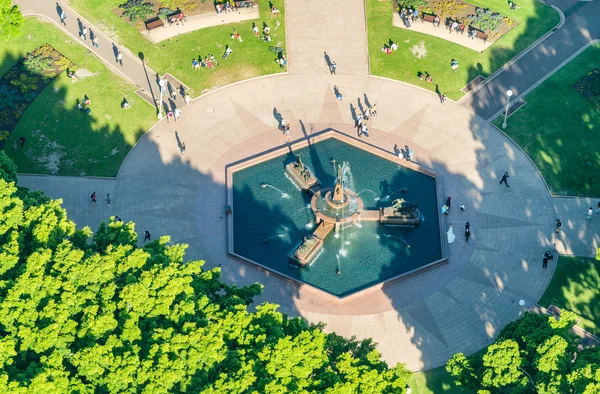 Archibald Fountain en Sydney. Hermosa vista aérea — Foto de Stock