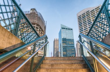 Darling Harbour - Sydney. Gün batımında güzel manzarası