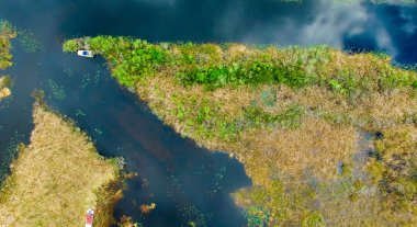 Florida Everglades havai görünümü
