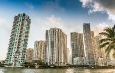 Miami Brickell anahtar. Şehir manzarası
