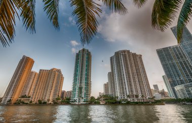Miami Brickell anahtar. Şehir manzarası