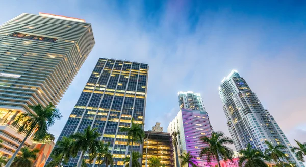 Wysokich wieżowców Downtown Miami - Floryda - Usa — Zdjęcie stockowe