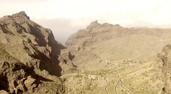 Tenerife hory, letecký pohled — Stock fotografie