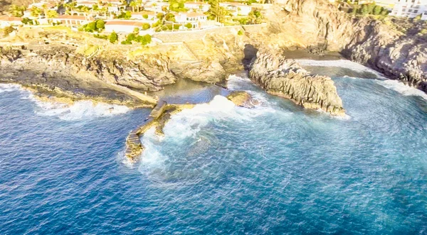 Puerto Santiago, Tenerife yakınındaki kıyı şeridi — Stok fotoğraf