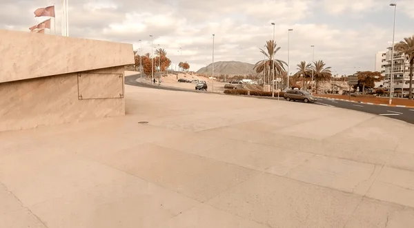 Letecký pohled na Tenerife v blízkosti pláže Playa de Las Americas — Stock fotografie