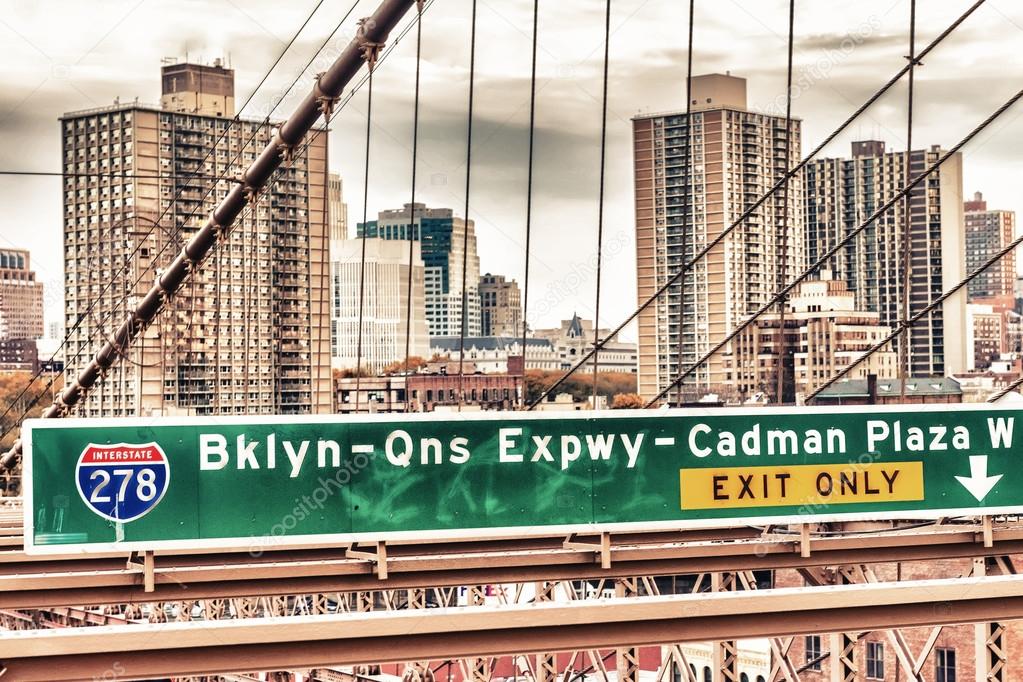 Brooklyn Bridge street signs