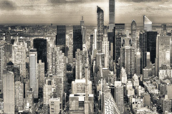 Antena panoramę Nowego Jorku — Zdjęcie stockowe