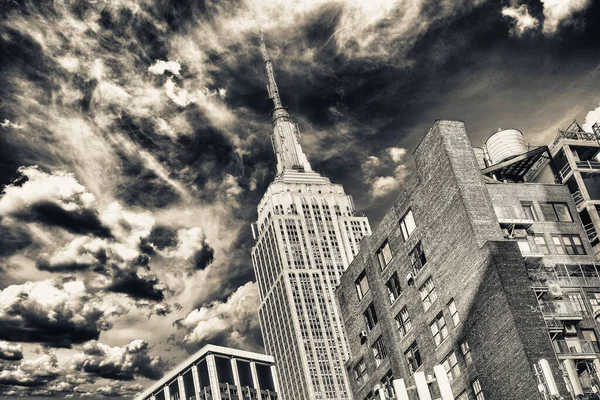 Nova Cidade Iorque Outubro 2015 Empire State Building Ícone Horizonte — Fotografia de Stock