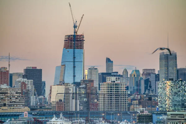 New York City Ekim 2015 Manhattan Şehir Merkezinin Hava Manzarası — Stok fotoğraf
