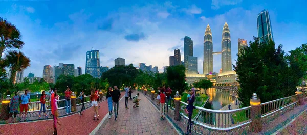 Kuala Lumpur Malaysia December 2019 Turister Njuta Den Underbara Utsikten — Stockfoto