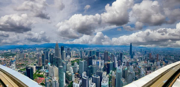 Kuala Lumpur Malasia Vista Panorámica Ciudad Atardecer Aéreo —  Fotos de Stock