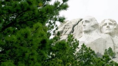 Rushmore Ulusal Anıtı 'nın panoramik manzarası, Güney Dakota, ABD
