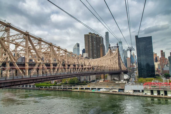 Puente Roosevelt Island Manhattan Nueva York —  Fotos de Stock