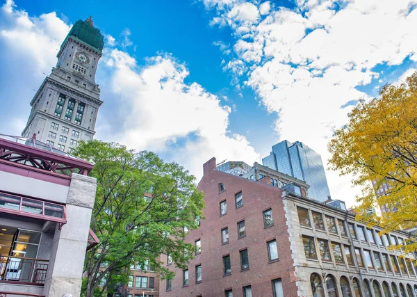 Будівлі Бостона Фанейл Холу Прекрасний День Сша — стокове фото