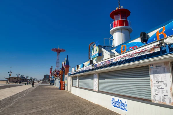 New York City Oktober 2015 Coney Island Luna Park Strandpromenaden — Stockfoto