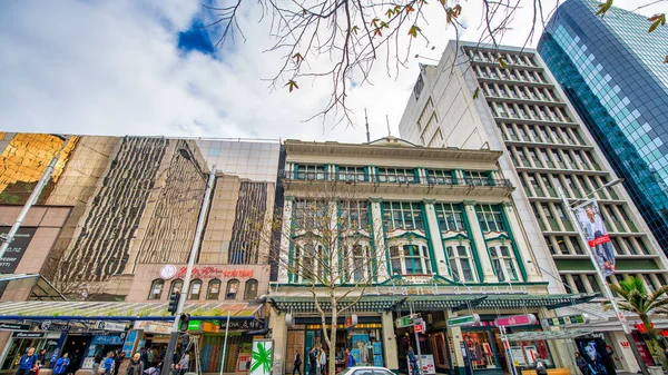 Auckland Août 2018 Rues Bâtiments Centre Ville Par Une Matinée — Photo