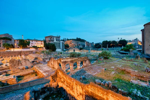 Ancient Ruins Trajan Forum Foro Traiano Rome Italy Fori Imperiali — Stock Photo, Image