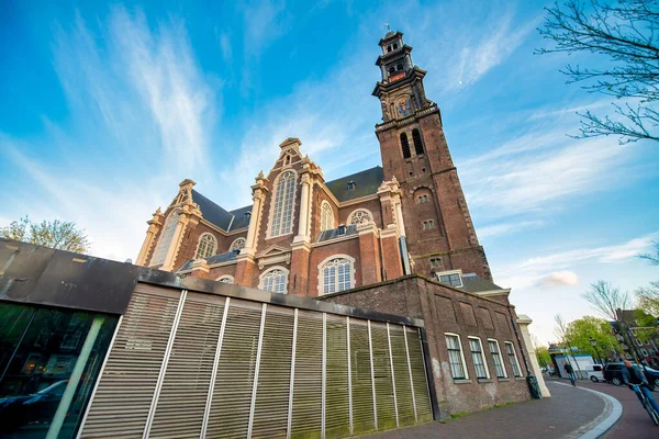 荷兰阿姆斯特丹的Westkerk教堂 — 图库照片
