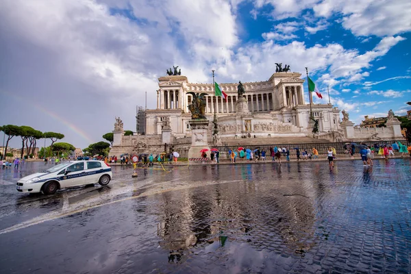 Рим Италия Июнь 2014 Алтарь Отечества Altare Della Patria Известный — стоковое фото