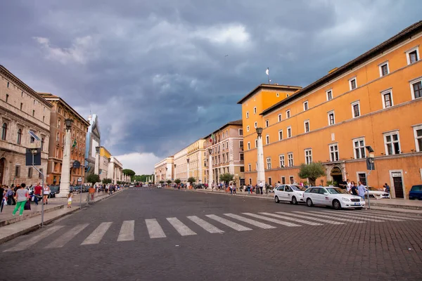 Rome Italie Juin 2014 Belle Vue Sur Les Rues Ville — Photo