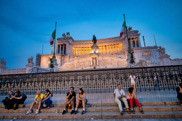 Roma Itália Junho 2014 Altar Pátria Altare Della Pátria Também — Fotografia de Stock