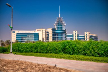 DUBAI, BAE - 6 Aralık 2016 Dubai Silikon Oasis Genel Merkezi. Dubai Akademik Şehri.