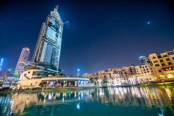 Дубай Оаэ Декабря 2016 Ночной Вид Бурдж Халифа — стоковое фото