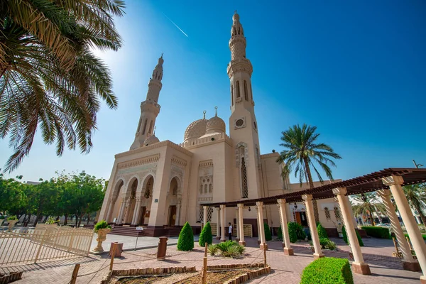 Dubai Eau Décembre 2016 Mosquée Jumeirah Par Une Belle Journée — Photo