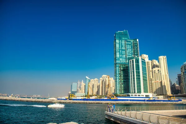 Dubai Vae December 2016 Binnenstad Wolkenkrabbers Een Mooie Zonnige Dag — Stockfoto