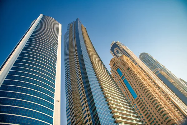 Dubai Uae December 2016 Dubai Marina Sunset Skyscrapers Canals — Stock Photo, Image