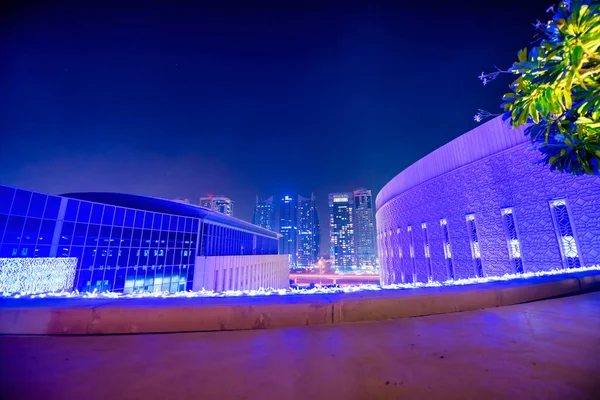 Dubai Emirados Árabes Unidos Dezembro 2016 Marina Dubai Noite Vista — Fotografia de Stock