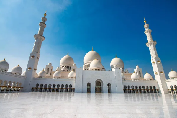 Uma Vista Exterior Grande Mesquita Xeque Zayed Maior Mesquita País — Fotografia de Stock