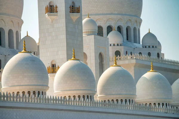 Зовнішній Вигляд Мечеті Шейха Заєда Найбільша Мечеть Країні Ключове Місце — стокове фото