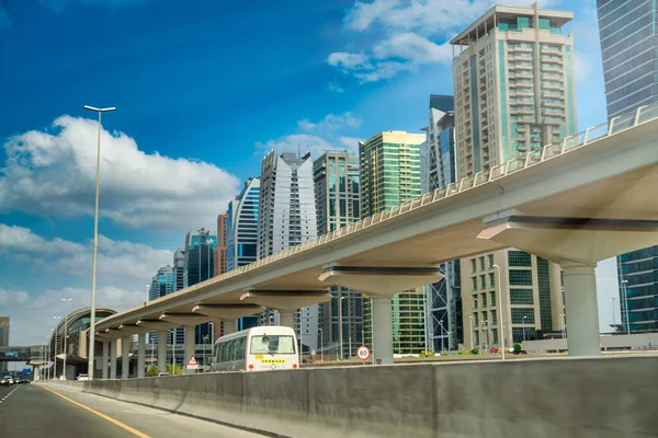 Dubai Émirats Arabes Unis Décembre 2016 Sheikh Zayed Circulation Routière — Photo