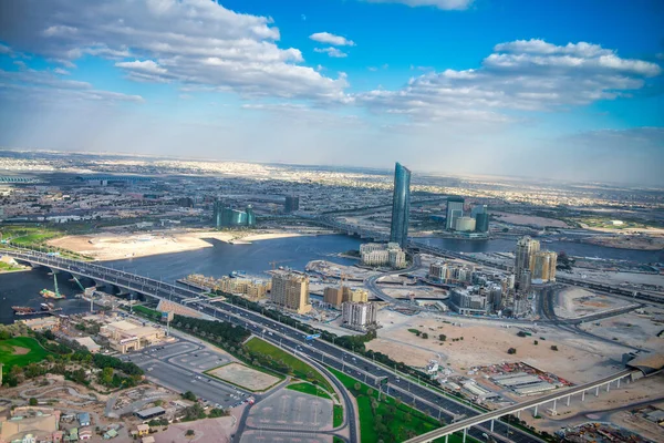 Dubai Emiratos Árabes Unidos Diciembre 2016 Vista Aérea Del Centro — Foto de Stock