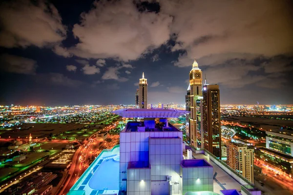 Dubai Bae Aralık 2016 Şeyh Zayed Yolu Boyunca Yer Alan — Stok fotoğraf