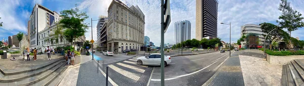 Kuala Lumpur Malaysia December 2019 Туристи Уздовж Міських Вулиць Чудовий — стокове фото