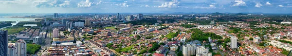 Malacca Malaysia December 2019 Aerial View City Skyline Beautiful Sunny — Stock Photo, Image