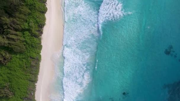 Imágenes Aéreas Hermoso Mar Azul Ondulado — Vídeos de Stock