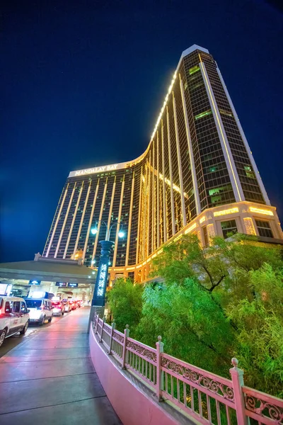Las Vegas Junho 2018 Vista Noturna Mandalay Bay Hotel — Fotografia de Stock