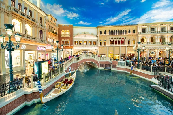 Las Vegas Juni 2018 Interiör Venedig Hotel Längs Strip Detta — Stockfoto