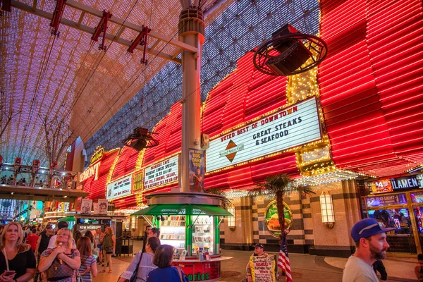 Las Vegas Czerwca 2018 Fremont Street Experience Centrum Las Vegas — Zdjęcie stockowe