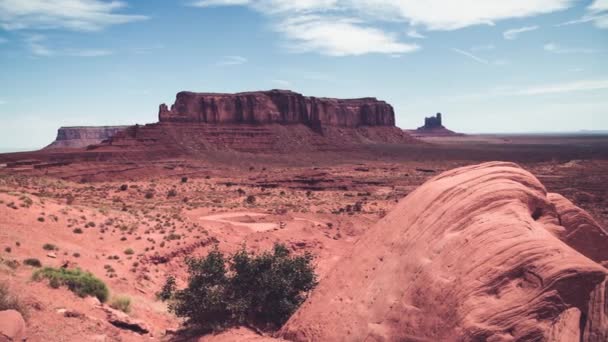 Niesamowity naturalny krajobraz Monument Valley, USA — Wideo stockowe