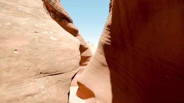 Mover-se dentro incrível Antelope Canyon, EUA — Vídeo de Stock